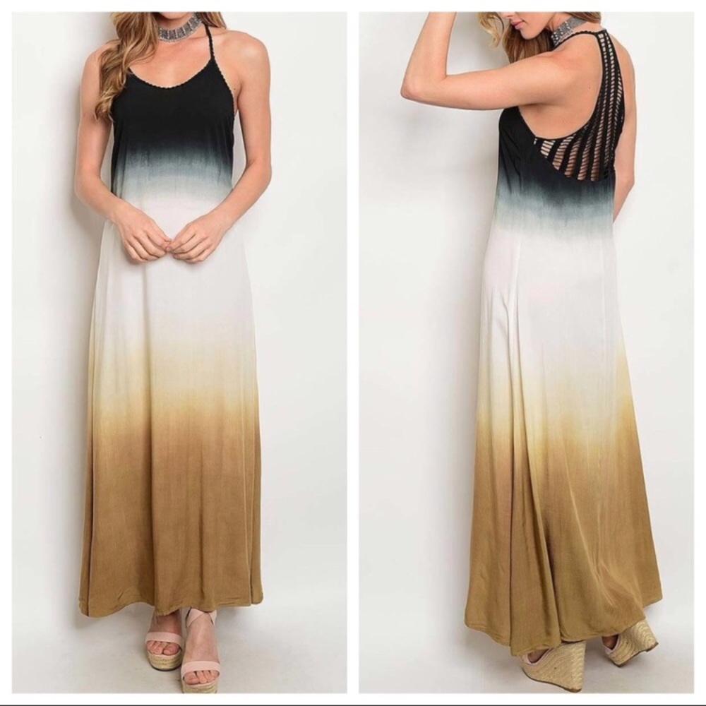 🎀 HP 7/11 Boutique 🎀 Katrina Maxi Gradient earth shades dress